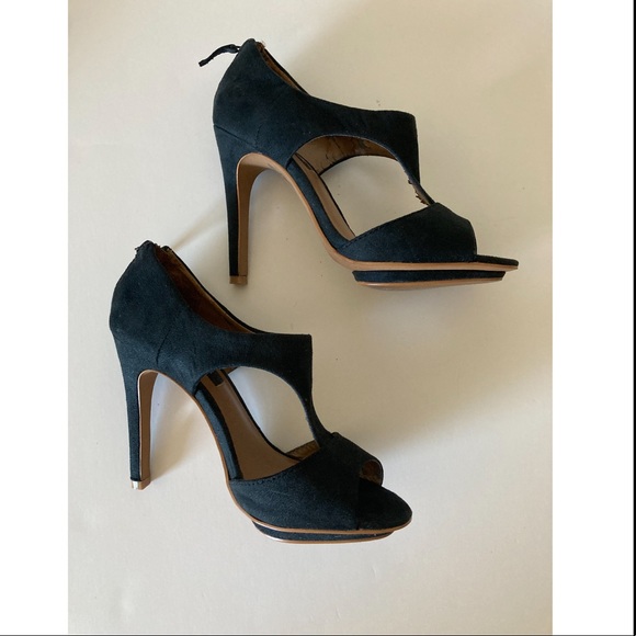 Mango black suede heeled sandal size 37 - Picture 9 of 9